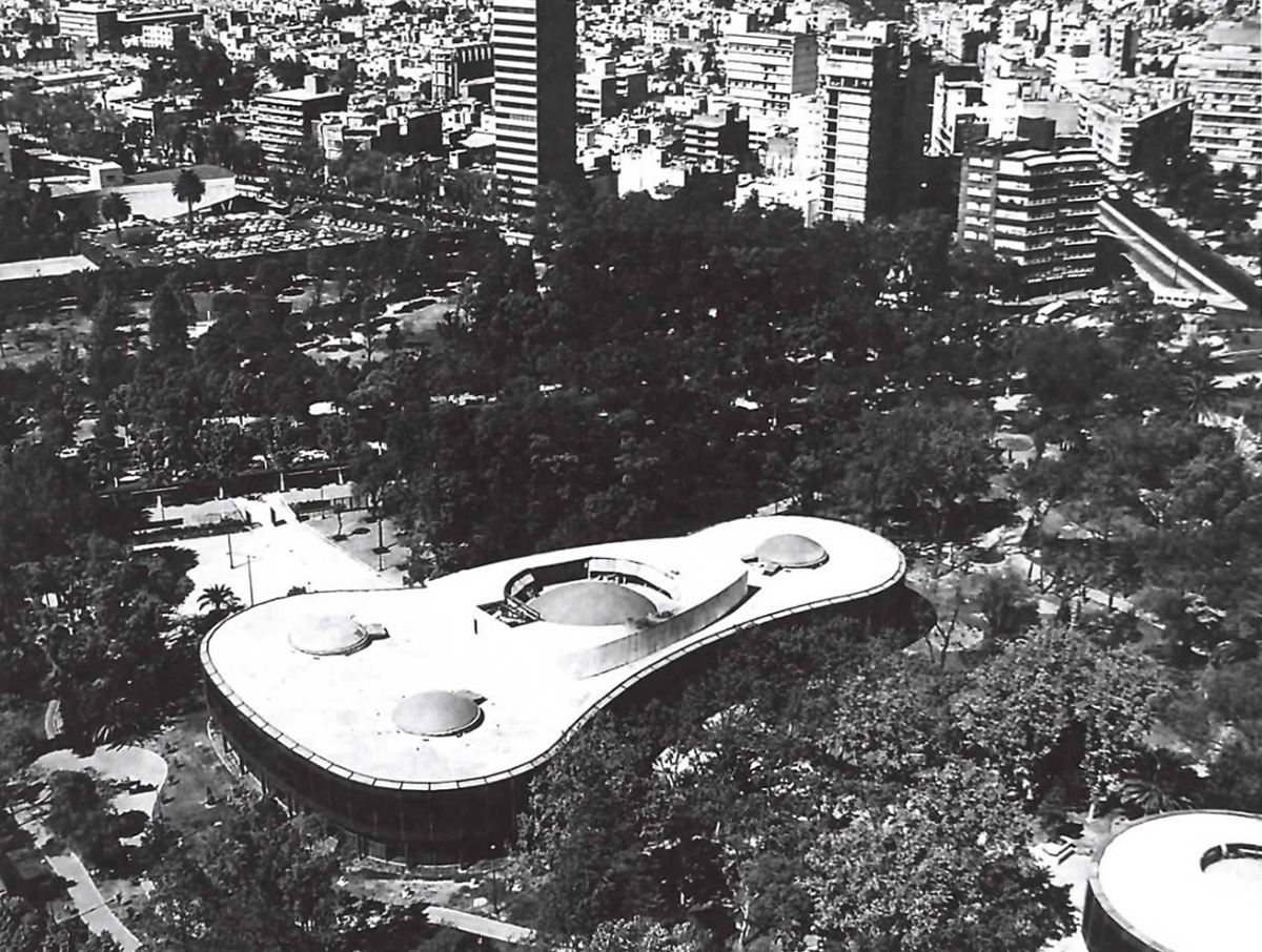 Vista del Museo de Arte Moderno de la Ciudad de México - MAM. Instituto Nacional de Bellas Artes INBA, 1964 Foto cortesía MAM-INBA