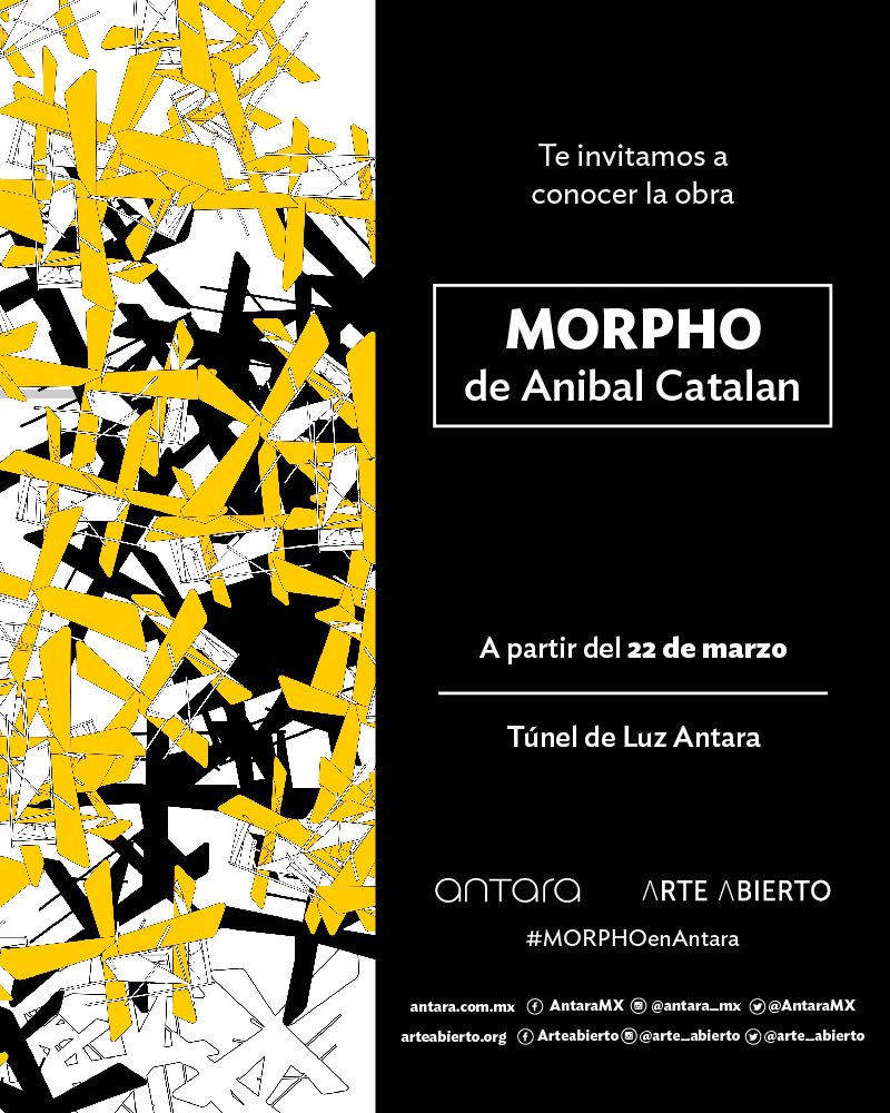 Morpho de Anibal Catalan Invitación Antara / Arte Abierto