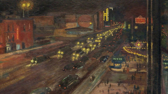 Gerardo Murillo, “Dr. Atl” San Juan de Letrán, 1940 Atl colors sobre masonite Colección particular. Derivas de arte y arquitectura. Viva y venenosa San Juan de Letrán. Charla con Uriel Vides Bautista en Arte Abierto